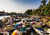 Chợ Cái Răng mùa nước nổi
